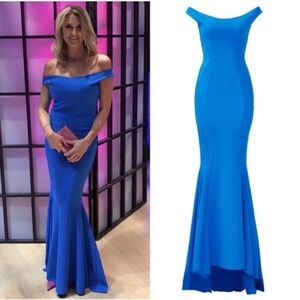 La Petite Robe di Chiara Boni Cobalt Maeli Gown Maxi Dress in Size Small